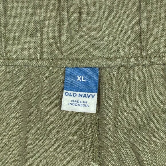 High-Waisted Wide-Leg Linen-Blend Pants | Hunter Green | Drawstring Waist - Picture 4 of 11